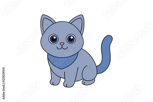 Cute Animal Vector art in Illustration on a White Background