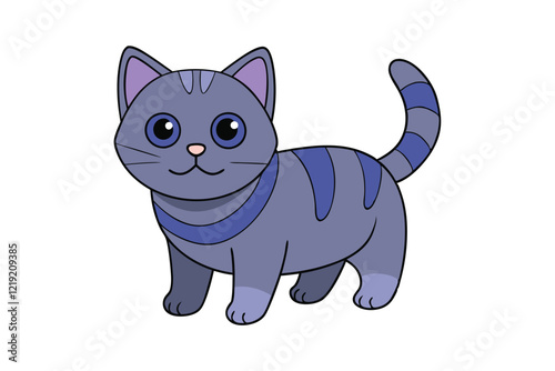 Cute Animal Vector art in Illustration on a White Background