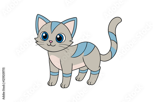 Cute Animal Vector art in Illustration on a White Background