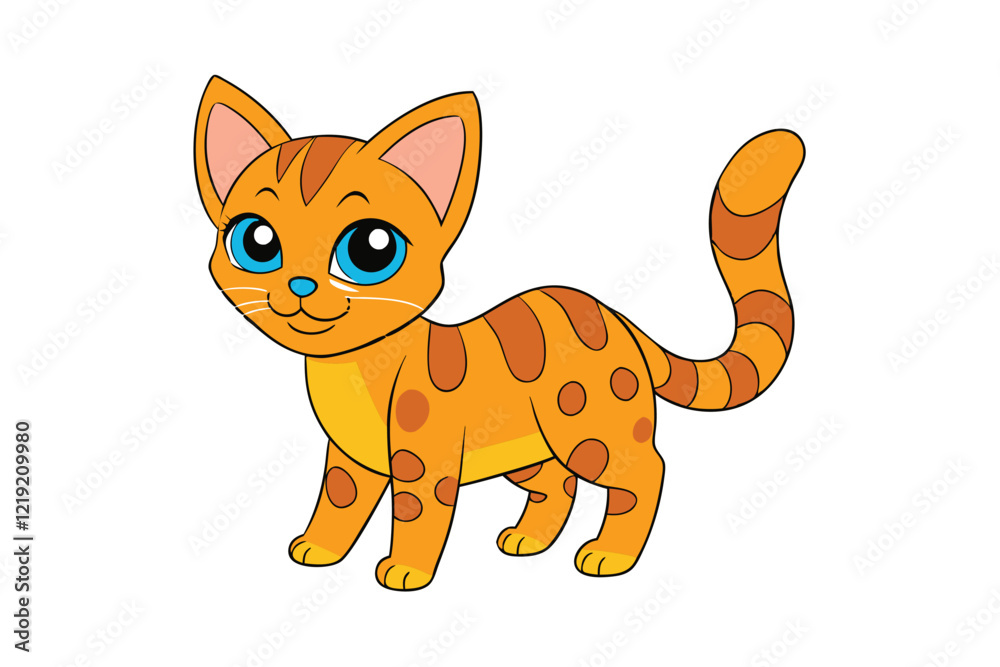 Cute Animal Vector art in Illustration on a White Background Cute Animal Vector art in Illustration on a White Background