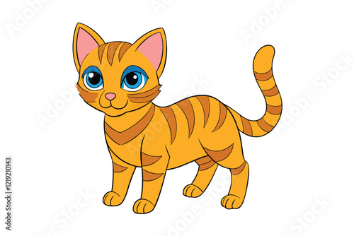 Cute Animal Vector art in Illustration on a White Background