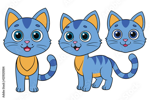 Cute Animal Vector art in Illustration on a White Background