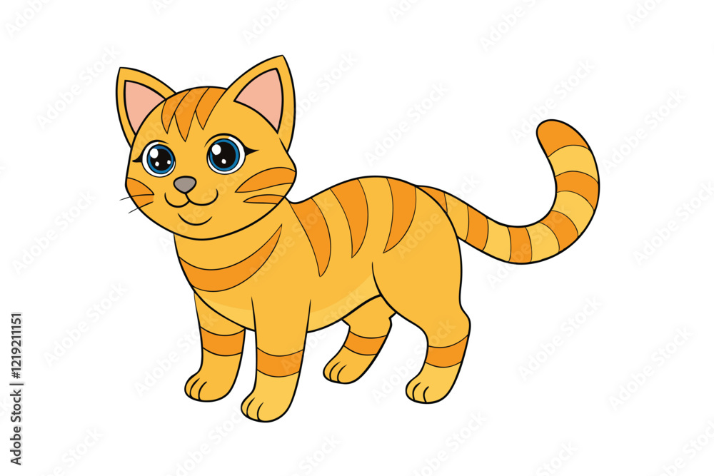 Cute Animal Vector art in Illustration on a White Background Cute Animal Vector art in Illustration on a White Background