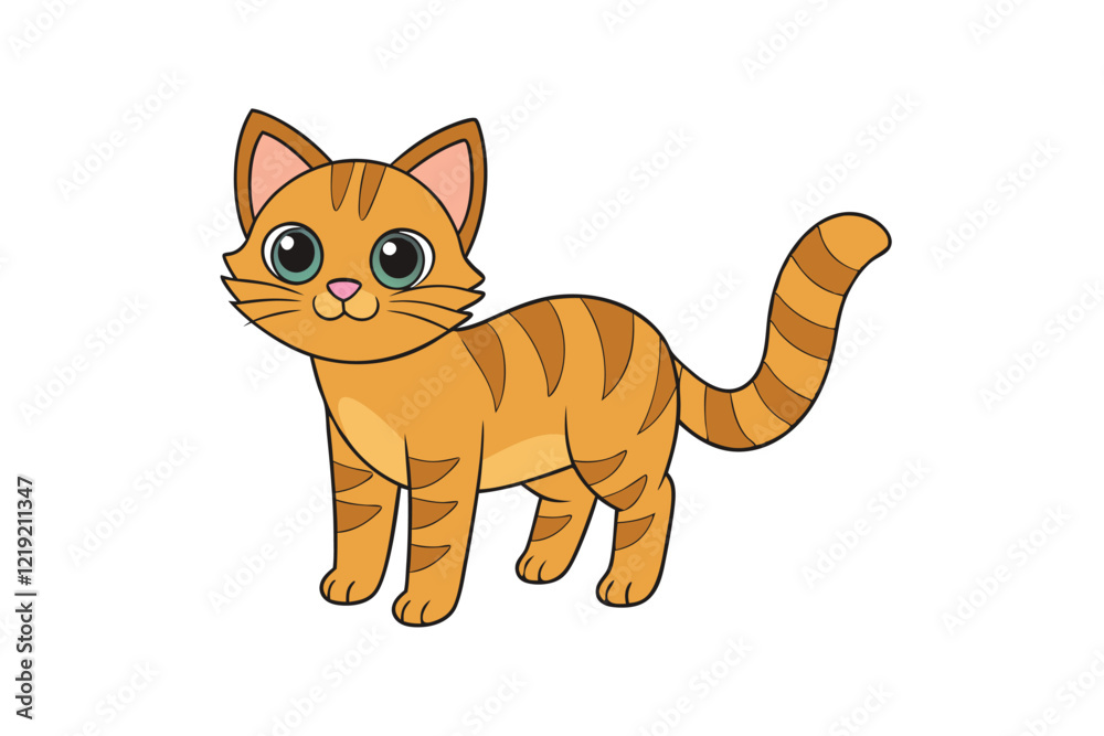 Cute Animal Vector art in Illustration on a White Background Cute Animal Vector art in Illustration on a White Background