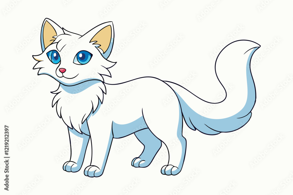 Cute Animal Vector art in Illustration on a White Background
