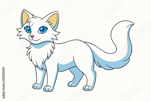 Cute Animal Vector art in Illustration on a White Background
