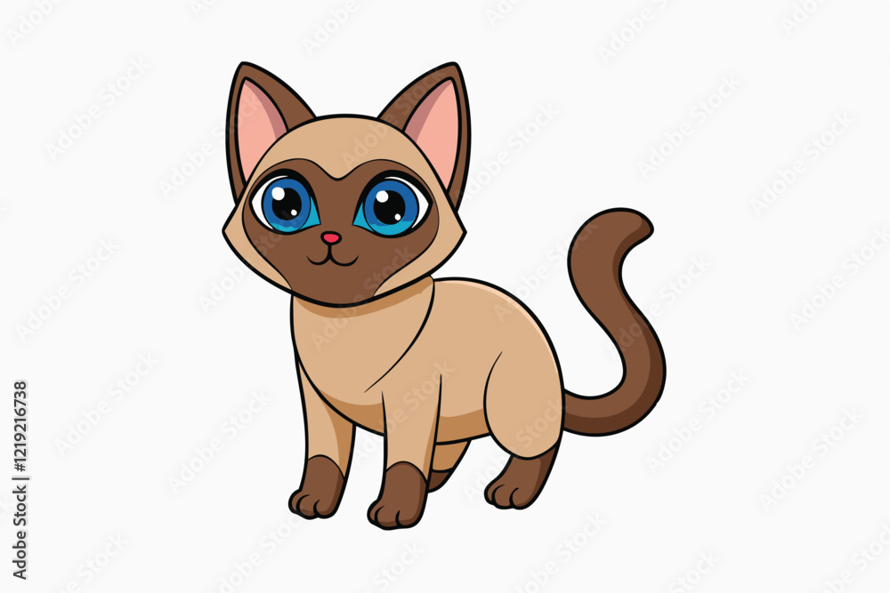Cute Animal Vector art in Illustration on a White Background Cute Animal Vector art in Illustration on a White Background