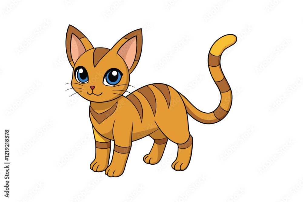 Cute Animal Vector art in Illustration on a White Background
