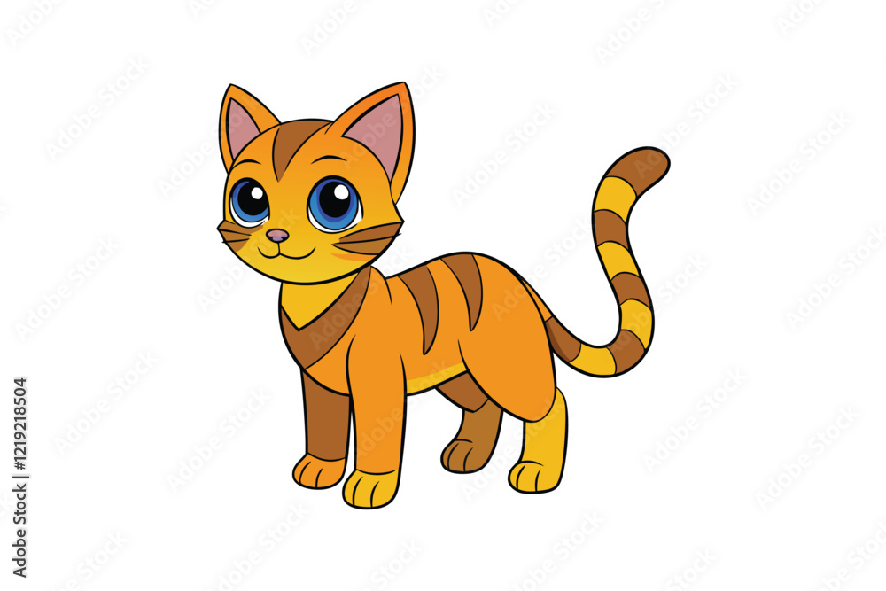 Cute Animal Vector art in Illustration on a White Background
