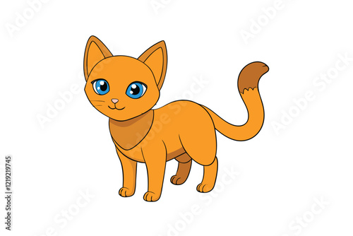 Cute Animal Vector art in Illustration on a White Background
