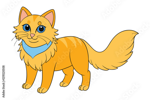 Cute Animal Vector art in Illustration on a White Background
