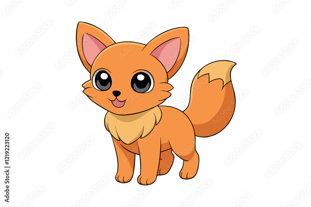 Cute Animal Vector art in Illustration on a White Background Cute Animal Vector art in Illustration on a White Background