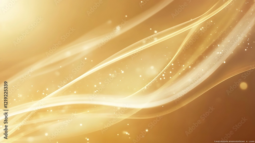Fototapeta premium Abstract Golden Waves Background Design