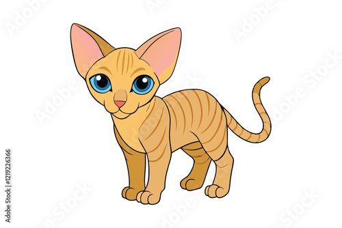 Cute Animal Vector art in Illustration on a White Background
