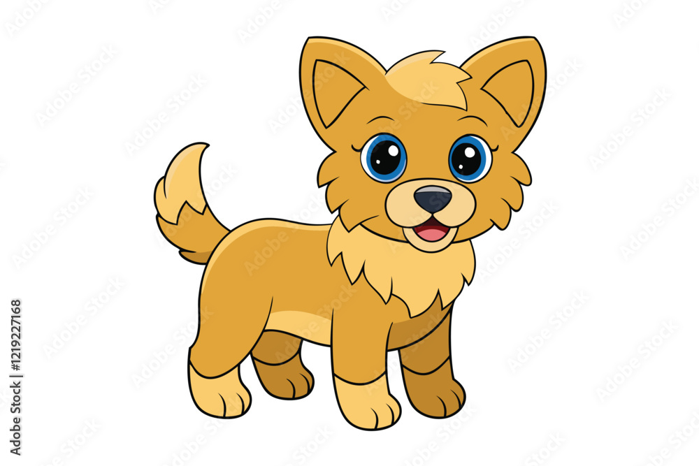 Cute Animal Vector art in Illustration on a White Background Cute Animal Vector art in Illustration on a White Background