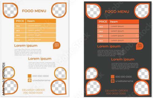 Modern and elegant food flyer template for restaurants food promotions