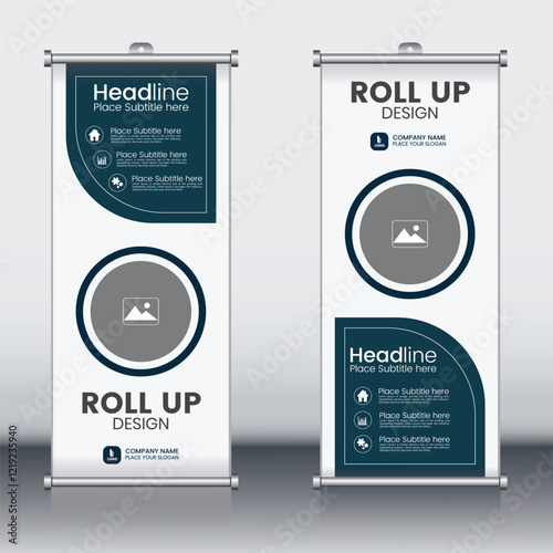 Roll Up Banner Set, Corporate rollup banner, Banner Template.