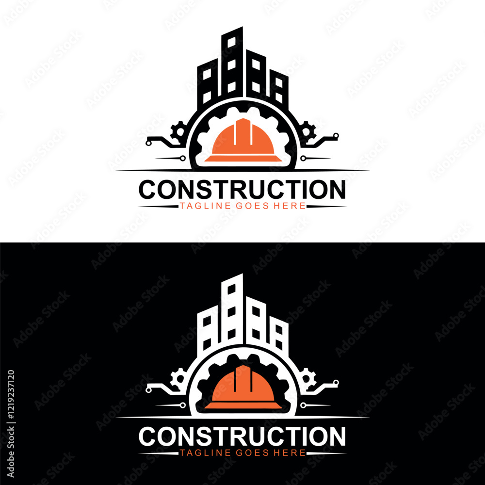 Obraz premium Construction service and architecture Logo design