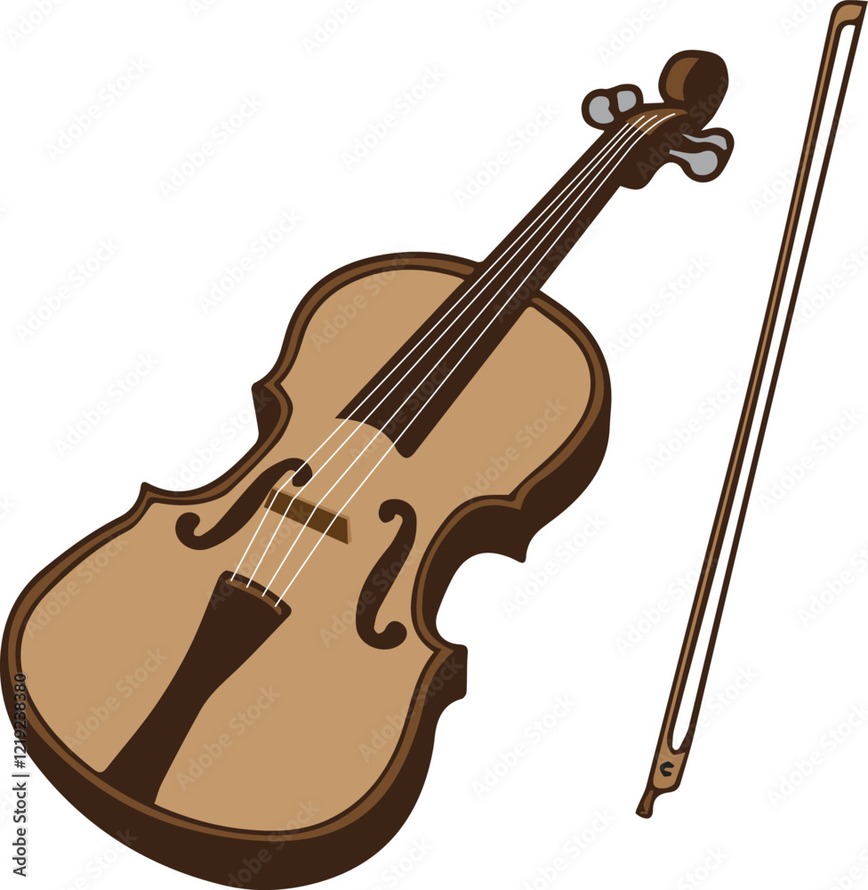 Obraz premium The violin is a string instrument