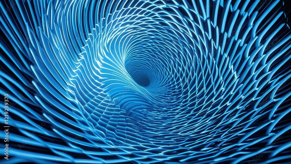 Obraz premium Blue spiral line image