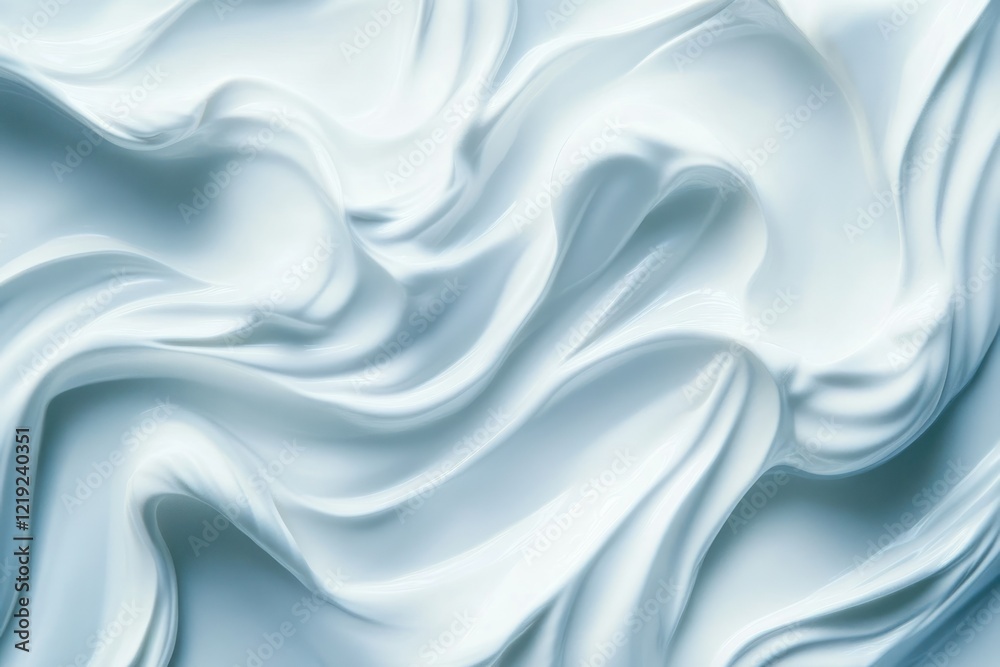 Fototapeta premium Elegant Smooth White Abstract Waves Texture