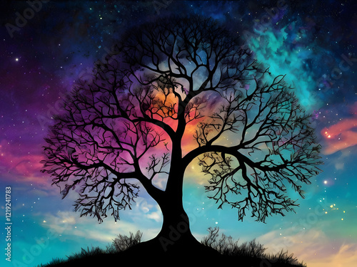 tree in the night