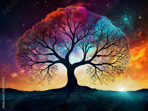 tree in the night