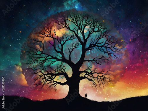 tree in the night