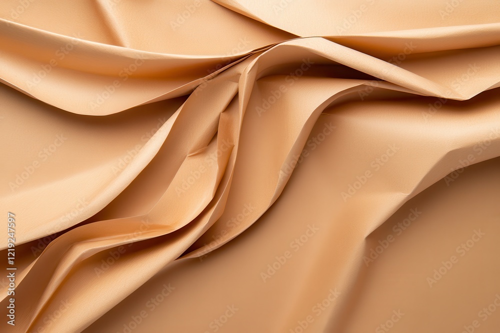 Fototapeta premium Handcrafted paper texture in a muted mocha mousse shade, exuding a rustic yet clean design aesthetic