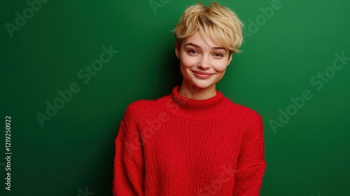 Cheerful young Slavic woman...