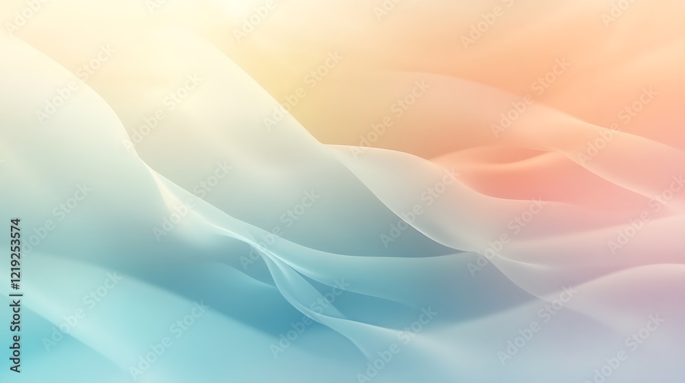 Obraz premium Abstract Pastel Wave Background Design