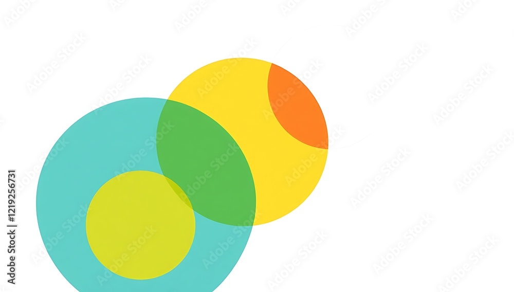 Overlapping Colorful Circles Abstract Design Overlapping Colorful Circles Abstract Design