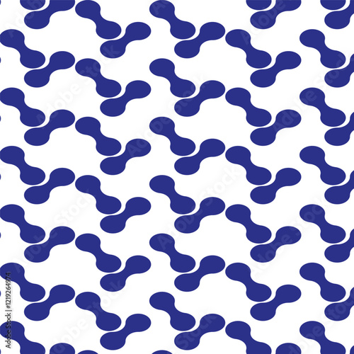 seamless pattern with blue waves