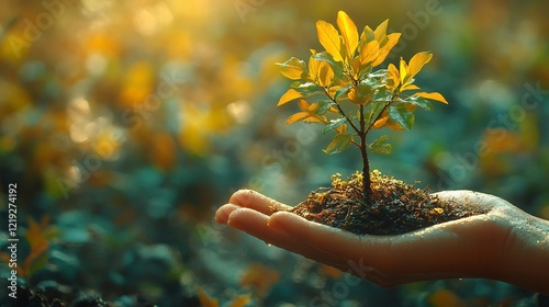 A metaphorical depiction of a patients recovery as a growing tree