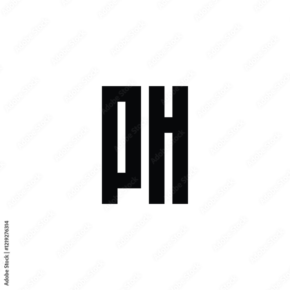 PH monogram logo design letter text name symbol monochrome logotype alphabet character simple logo PH monogram logo design letter text name symbol monochrome logotype alphabet character simple logo