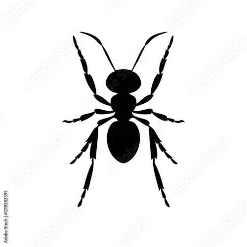 Sleek Ant Illustration in High-Definition Quality