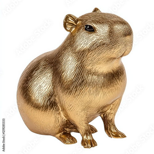 Wallpaper Mural Golden Capybara Figurine. Torontodigital.ca