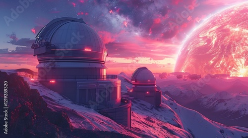A minimalist design of an observatory on a distant exoplanet