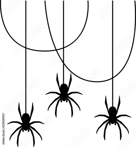 Spiderweb Spiders Silhouette