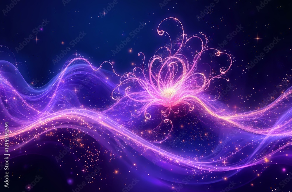 Fototapeta premium Cosmic Bloom Dreamscape