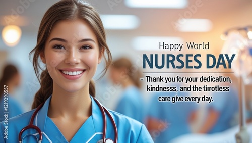 Happy World Nurses Day! Celebrating dedication, kindness, and tireless care. Thank you for all you do! photo