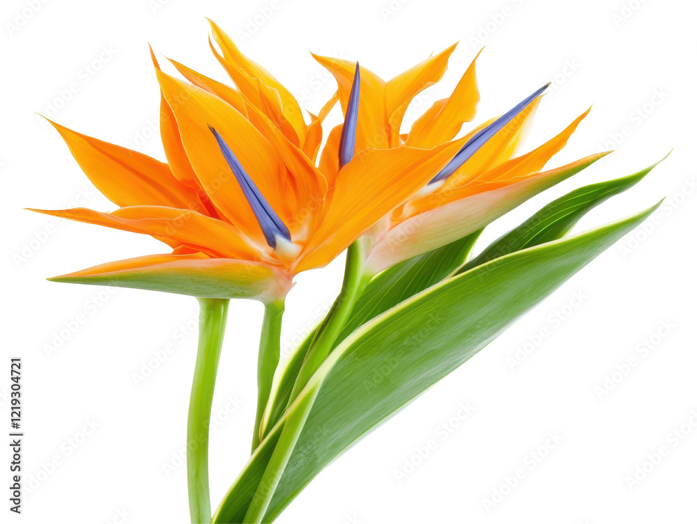 Isolated Bird of Paradise Flower Isolated Bird of Paradise Flower