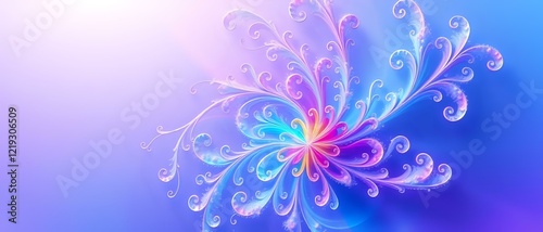 Ethereal Blooming Florals Abstract Wallpaper