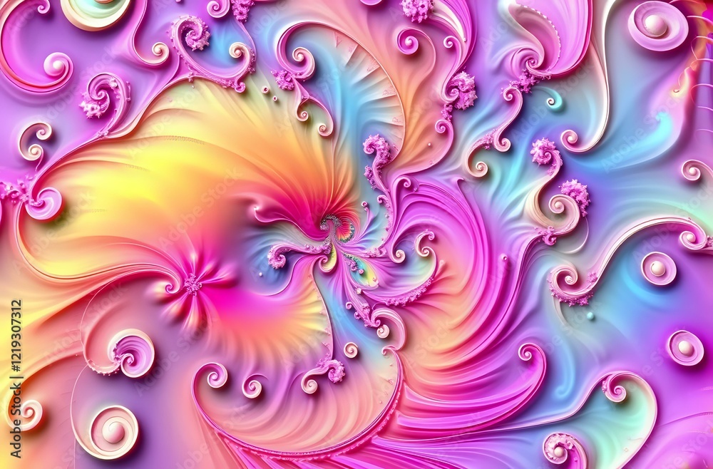 Vibrant Fractal Floralia Abstract Wallpaper Vibrant Fractal Floralia Abstract Wallpaper