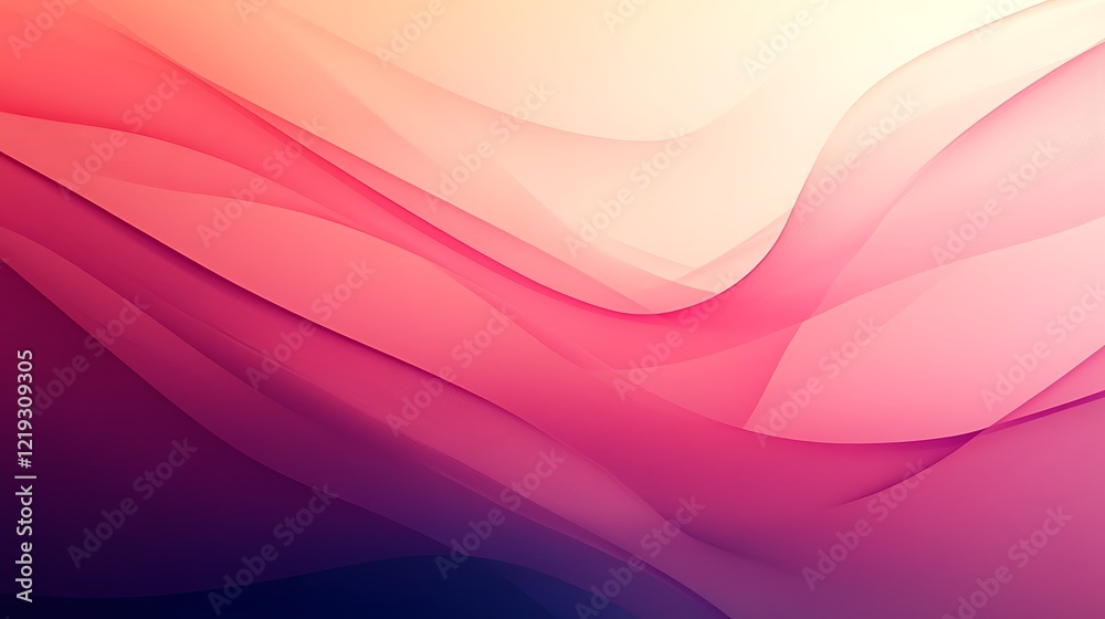 Fototapeta premium Abstract Pink and Purple Wave Design