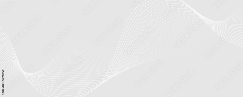 Abstract white wave dynamic curve lines on gray background. Energy technology concept modern backdrop design for business, presentation, banner. Abstract white wave dynamic curve lines on gray background. Energy technology concept modern backdrop design for business, presentation, banner.
