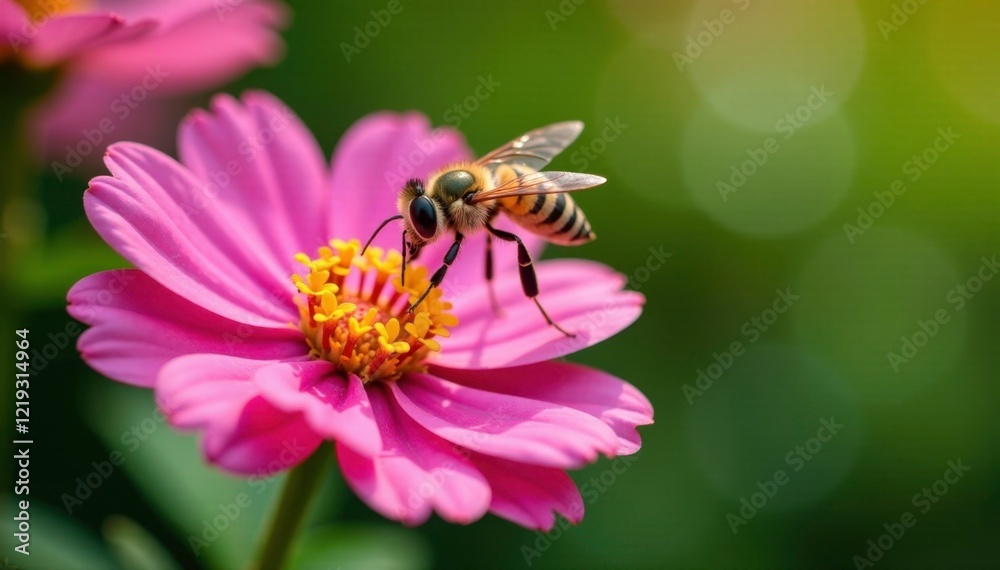 Hovering Episyrphus balteatus over a bright flower, photography, nectar, insect Hovering Episyrphus balteatus over a bright flower, photography, nectar, insect