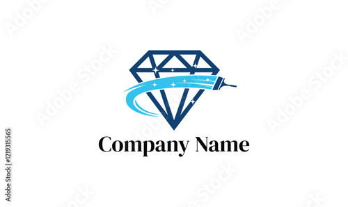 Cleaning diamond logo for company