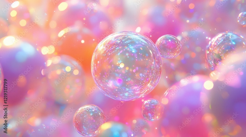 Dreamy iridescent bubbles floating in a pastel wonderland, a magical scene of vibrant colors and sparkling lights, creating a whimsical and enchanting atmosphere. Dreamy iridescent bubbles floating in a pastel wonderland, a magical scene of vibrant colors and sparkling lights, creating a whimsical and enchanting atmosphere.