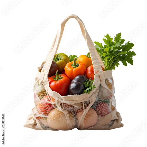 Colorful Organic Vegetables Fresh Produce Grocery Bag Healthy Eating eco red food diet farm ripe    